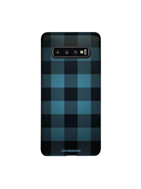 

CelfieDesign Black & Blue Checkmate Samsung Galaxy S10 Back Case