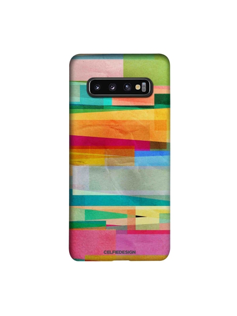 

CelfieDesign Multicoloured Abstract Fusion Samsung Galaxy S10 Slim Back Case, Multi