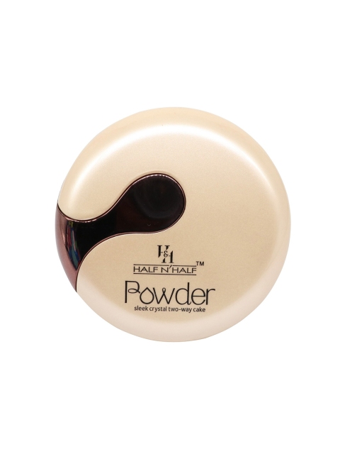 

Half N Half Beige Sleek Crystal Two-Way Cake Makeup Powder - 20 gm