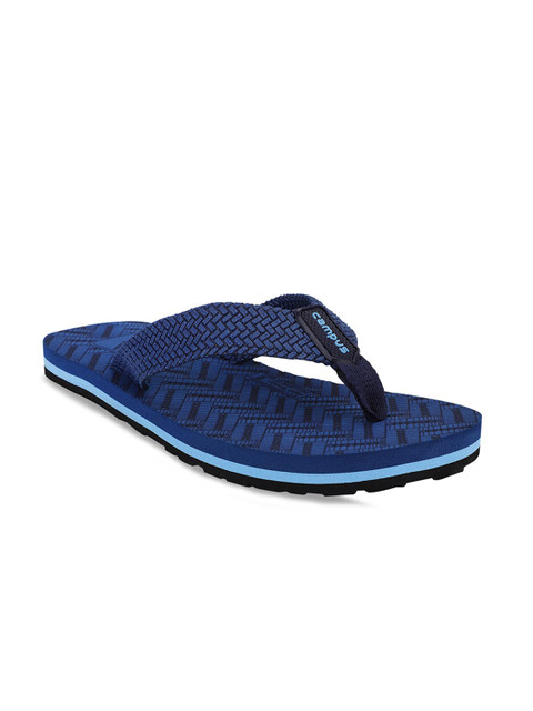 

Campus Men Navy Blue Self Design Thong Flip-Flops