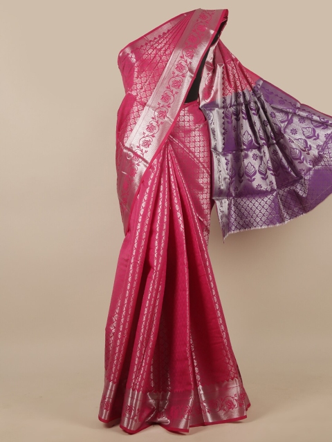 

Pothys Pink & Purple Woven Design Zari Art Silk Saree
