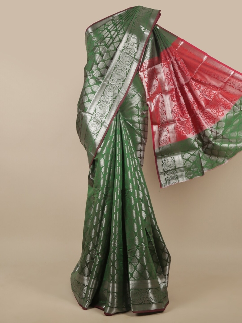 

Pothys Green & Pink Woven Design Zari Art Silk Saree