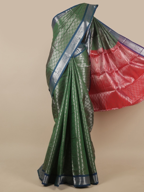 

Pothys Green & Red Woven Design Zari Art Silk Saree