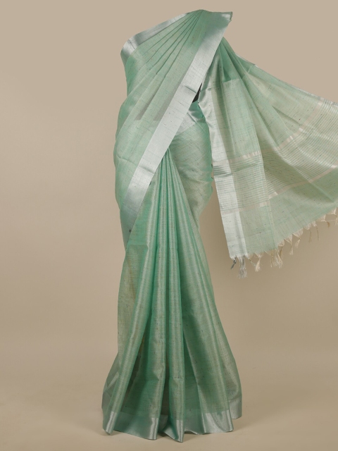 

Pothys Green Woven Design Tissue Saree