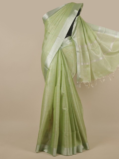 

Pothys Green Woven Design Tissue Saree