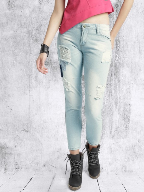 

RDSTR Women Blue Slim Fit Mid Rise Mildly Distressed Jeans