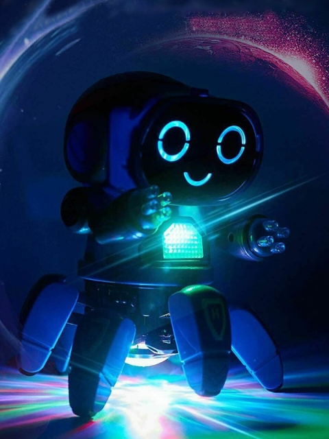 

Wembley Toys Unisex Kids Blue Lights and Music Dancing Robot Toy