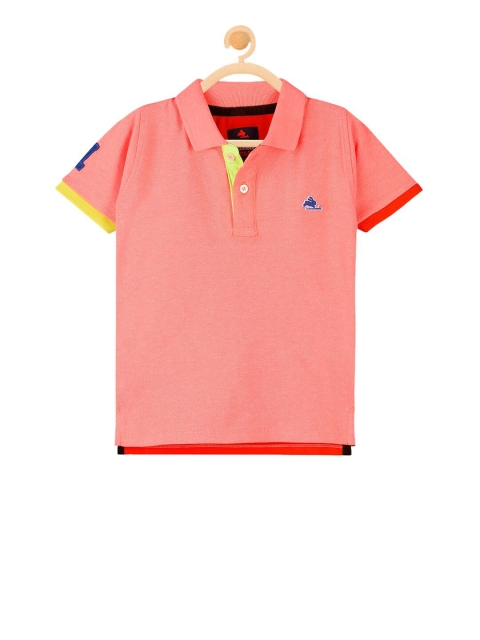 

Cherry Crumble Kids Coral Polo Collar T-shirt