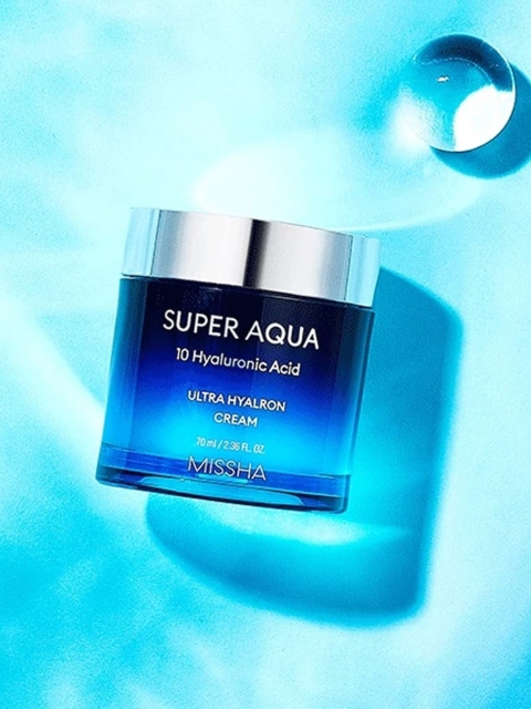 

MISSHA Super Aqua Ultra Hyalron Cream with Glycerin 70 ml, Blue