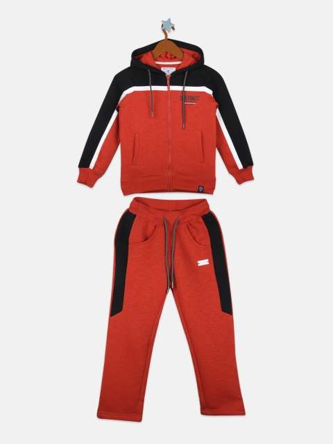 

Monte Carlo Boys Black & Red Colourblocked Track Suit
