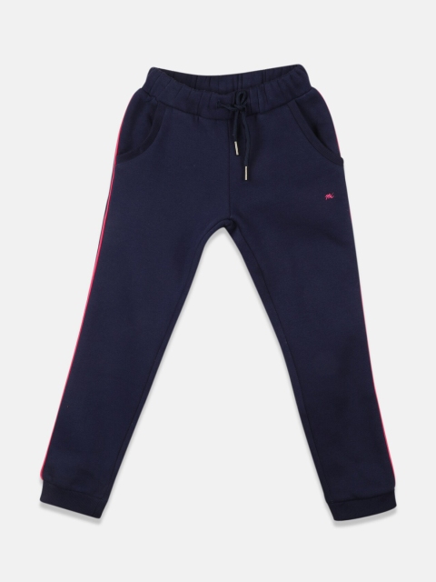 

Monte Carlo Girls Blue Solid Cotton Solid Joggers