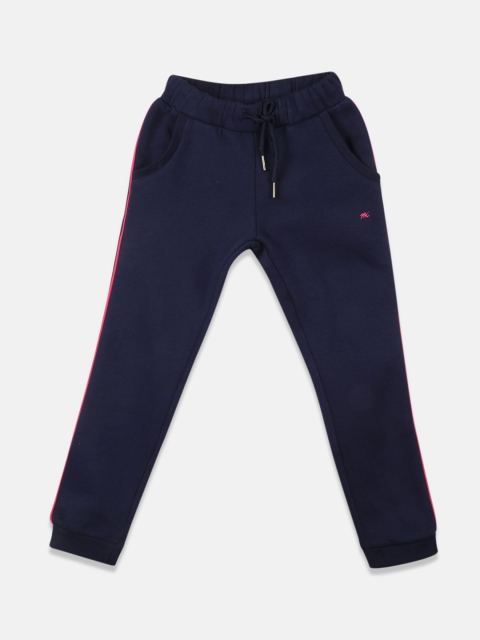 

Monte Carlo Girls Blue Cotton Solid Track Pants