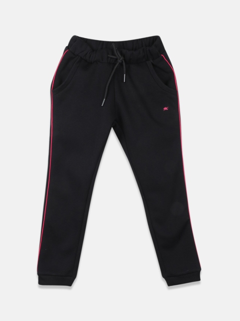 

Monte Carlo Girls Black Solid Cotton Joggers