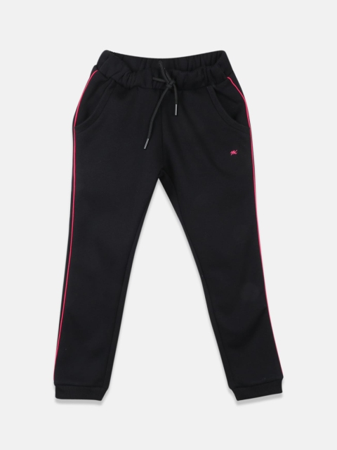 

Monte Carlo Girls Black Solid Cotton Joggers
