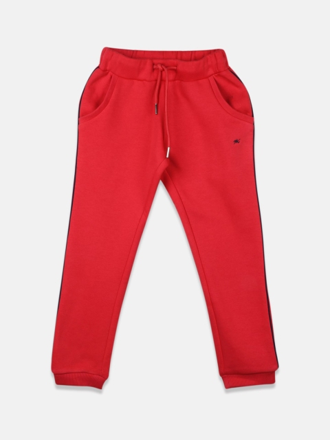 

Monte Carlo Girls Red Solid Cotton Joggers