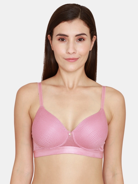 

Zivame Pink Bra Lightly Padded
