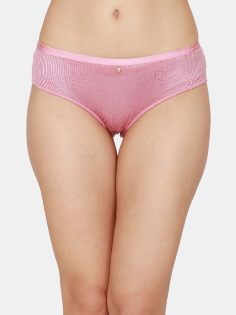 

Zivame Pink Solid Hipster Briefs