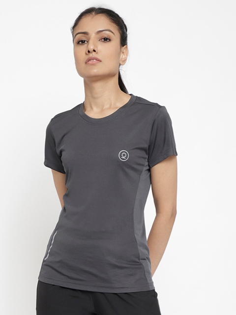 

Chkokko Women Grey Outdoor T-shirt