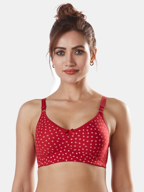 

Sonari Red & White Printed Everyday Bra