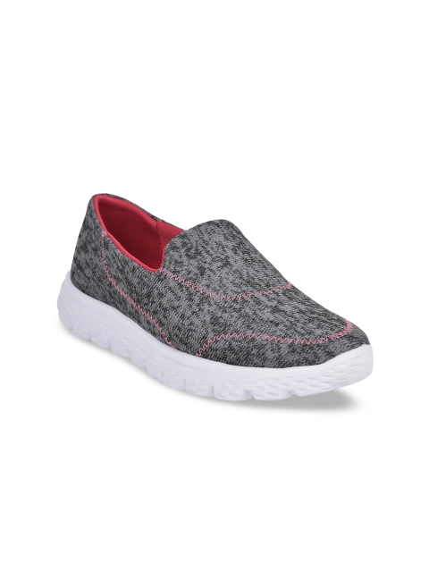 

Liberty Women Grey Woven Design Slip-On Sneakers