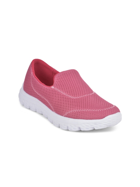 

Liberty Women Pink Woven Design Slip-On Sneakers