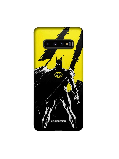 

CelfieDesign Black & Yellow Bat On The Lookout Samsung S10 Plus Slim Back Case