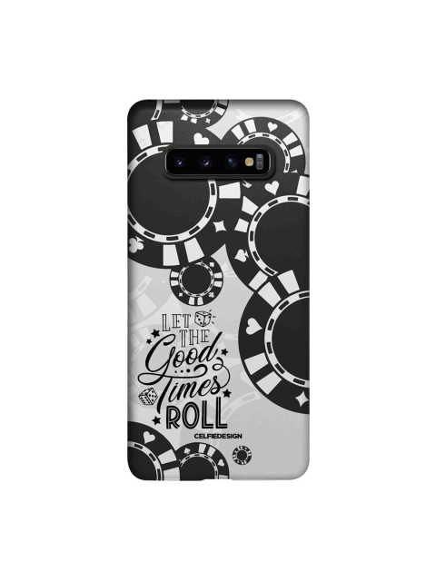 

CelfieDesign Black & Grey Typography Samsung Galaxy S10 Plus Slim Back Case