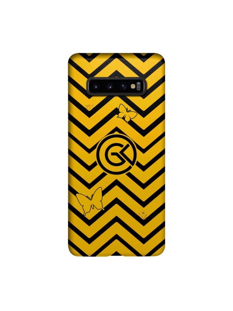 

CelfieDesign Yellow & Black Geometric Printed Samsung Galaxy S10 Plus Slim Back Case