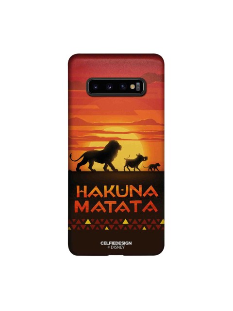 

CelfieDesign Orange & Brown Hakuna Matata Samsung Galaxy S10 Plus Slim Back Case
