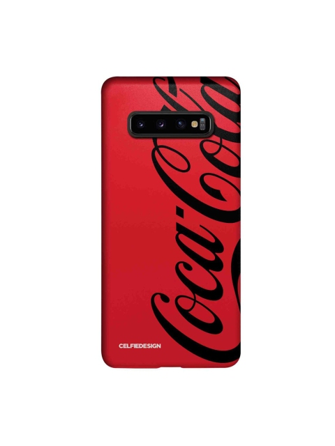 

CelfieDesign Red & Black Coke Printed Samsung Galaxy S10 Plus Slim Back Case
