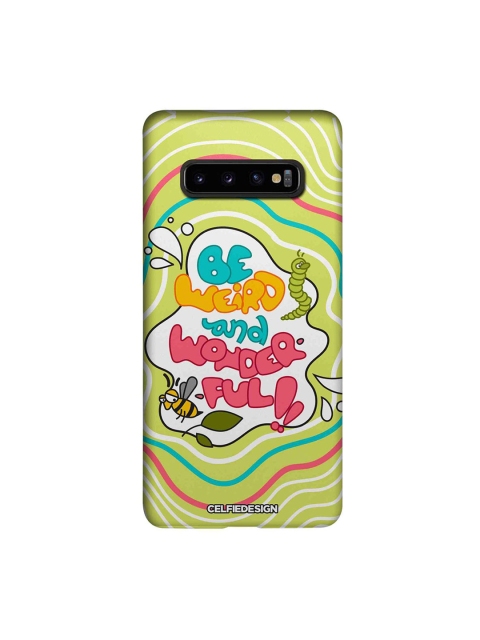 

CelfieDesign Green & White Samsung Galaxy S10 Plus Slim Back Case