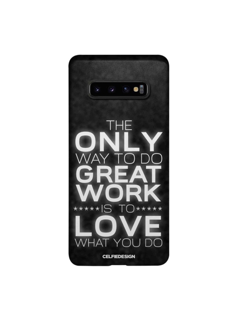 

CelfieDesign Black & White Love What You Do Samsung Galaxy S10 Plus Slim Back Case