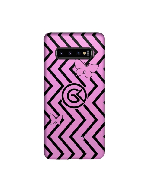 

CelfieDesign Pink & Black Bolt Samsung Galaxy S10 Plus Slim Back Case