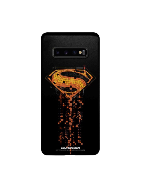 

CelfieDesign Black Superman Mosaic Samsung Galaxy S10 Plus Back Case