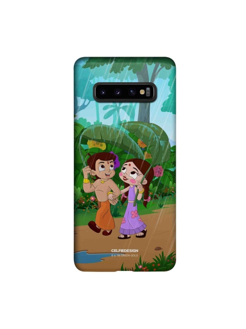 

CelfieDesign Brown & Green Samsung Galaxy S10 Plus Slim Back Case