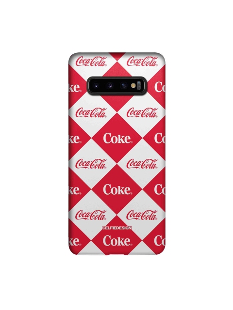 

CelfieDesign Red & White Printed Plastic Samsung Galaxy S10 Plus Slim Back Case