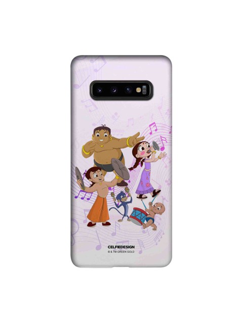 

CelfieDesign Pink & Orange Chota Bheem Musical Samsung Galaxy S10 Plus Slim Back Case