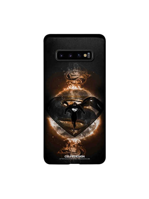 

CelfieDesign Black & Orange Superman Rage Samsung Galaxy S10 Plus Slim Back Case