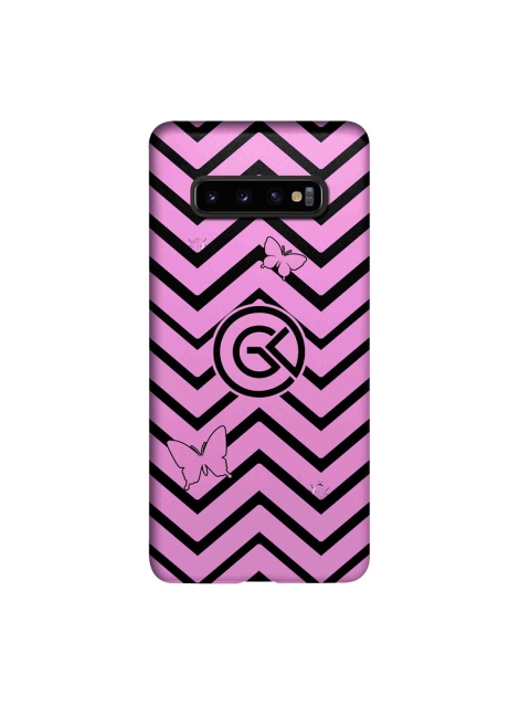 

CelfieDesign Purple & Black Printed Plastic Samsung Galaxy S10 Plus Slim Back Case