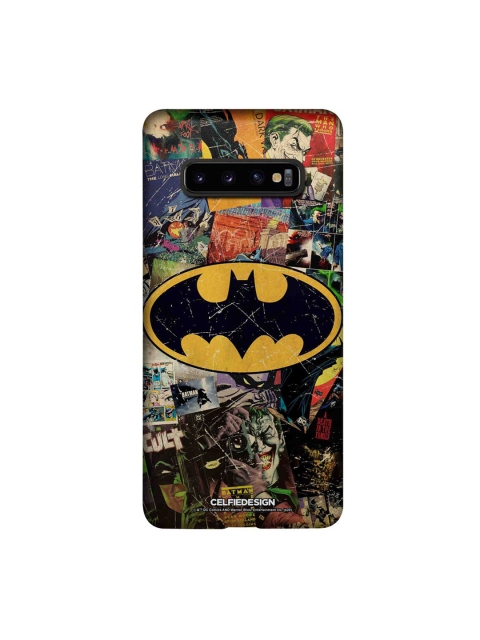

CelfieDesign Multicoloured Comic Bat Samsung Galaxy S10 Plus Slim Back Case, Multi