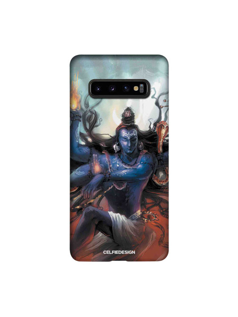 

CelfieDesign Blue & Brown Nataraj Samsung Galaxy S10 Plus Slim Back Case