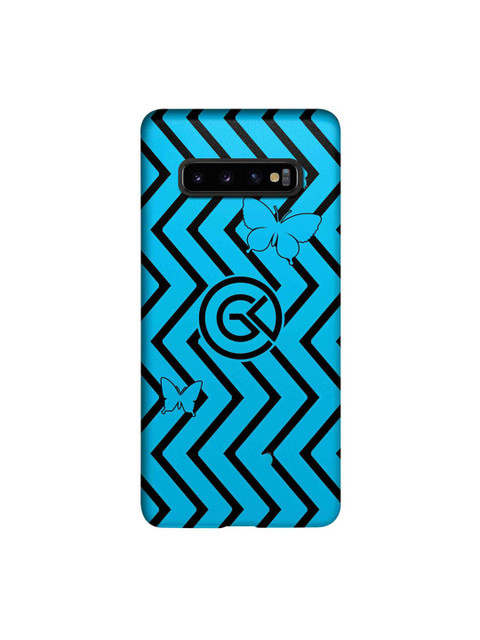 

CelfieDesign Blue & Black Printed Plastic Samsung Galaxy S10 Plus Slim Back Case