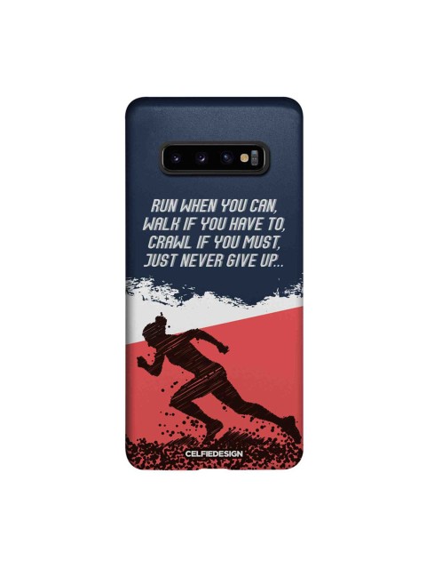 

CelfieDesign Blue & Red Running Motivation Samsung Galaxy S10 Plus Slim Back Case
