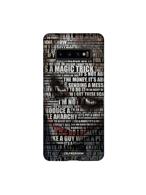 

CelfieDesign Grey & White Joker Quotes Samsung Glaxy S10 Plus Back Case