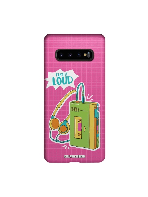 

CelfieDesign Multicolored Walkman Samsung S10 Plus Slim Back Case, Multi