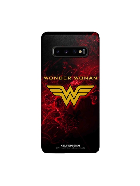 

CelfieDesign Black & Red Wonder Woman Emblem Samsung Galaxy S10 Plus Slim Back Case