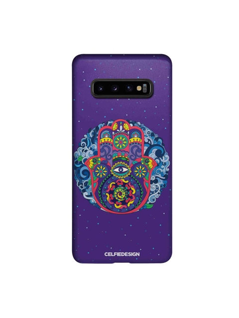 

CelfieDesign Purple & Red Humsa Mandala Samsung Galaxy S10 Plus Slim Back Case