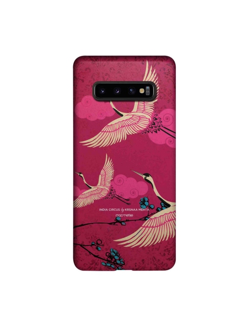 

CelfieDesign Pink & Beige Flying flamingoes Samsung Galaxy S10 Plus Slim Back Case