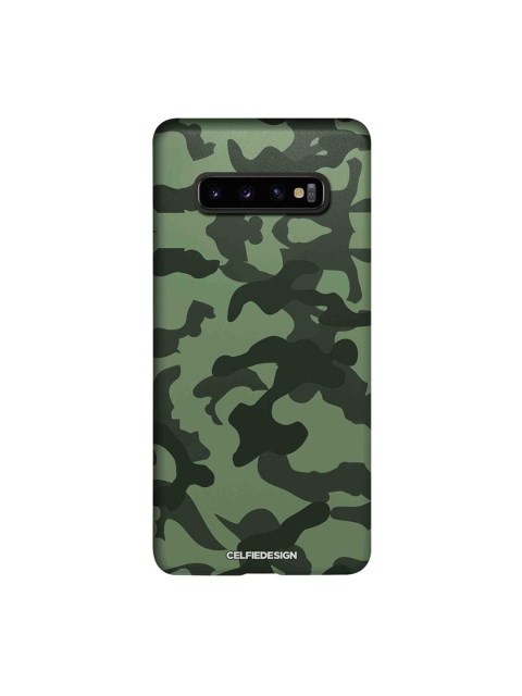 

CelfieDesign Samsung S10 Plus Camouflage Print Slim Back Case, Green