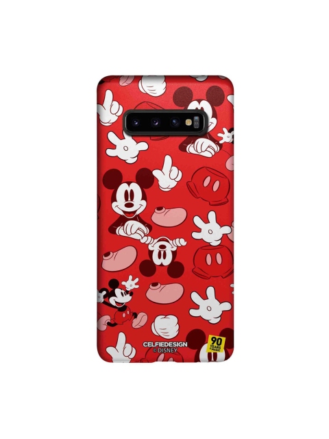 

CelfieDesign Red & White Mickey Mouse Samsung Galaxy S10 Plus Slim Back Case